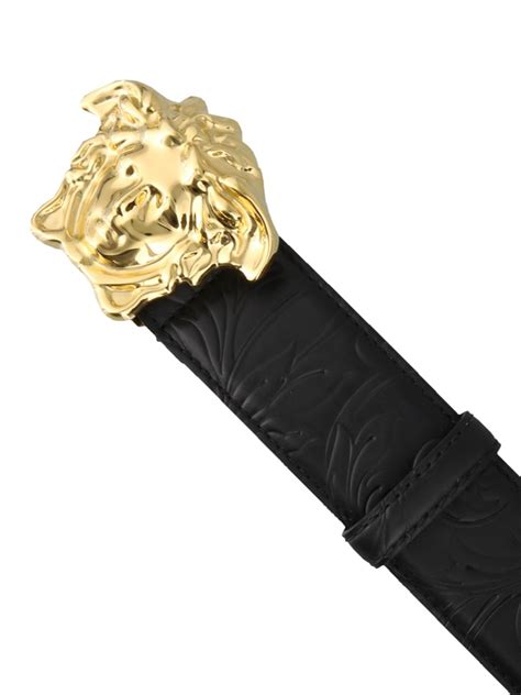 cintura versace leoneoro|Cintura Versace Palazzo con fibbia Medusa oronero .